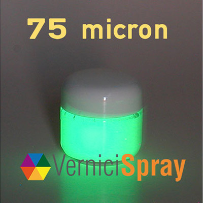 Pintura Fosforescente en frasco con pigmento 75 micrones - 50 gr
