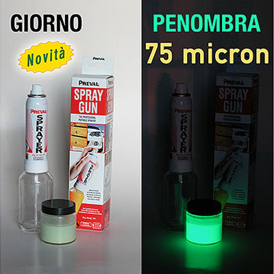 Equipo spray de Pintura Fosforescente con Spray Gun - 75 micrones, 100 ml ES