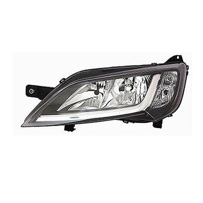 Faro Principal Izquierdo, H7+H7 - Elctrico con Motor