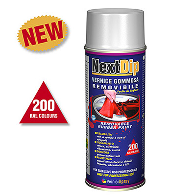 NextDip Goma spray quitable en colores RAL