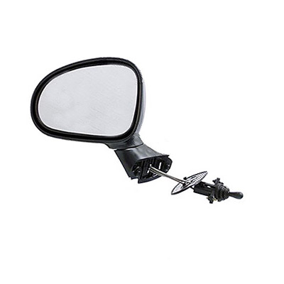 Espejo Retrovisor Exterior Negro, Mecánico con cables - lado izquierda