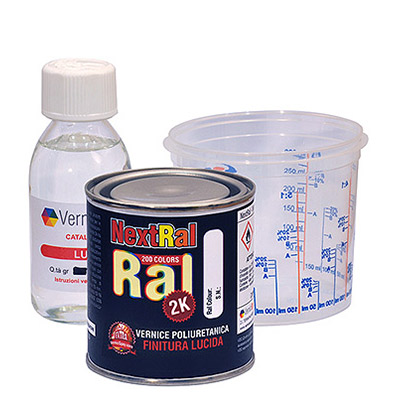 NextRal Pintura 2k de poliuretano RAL brillantes en lata de 250 gr
