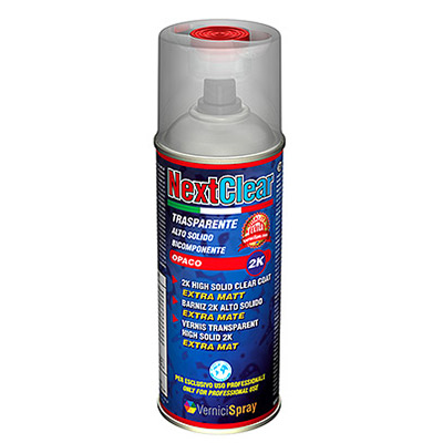 Barniz bicomponente Mate en aerosol de 400 ml para coches y modelismo