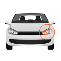 Faro Principal Izquierdo, H1+H1+H7 - Elctrico