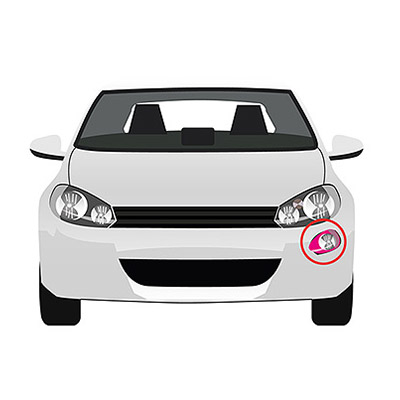 Faro Principal Izquierdo Inferior, H7 - Elctrico con Motor