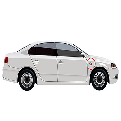 Piloto Lateral Derecho con Portalmparas - Naranja