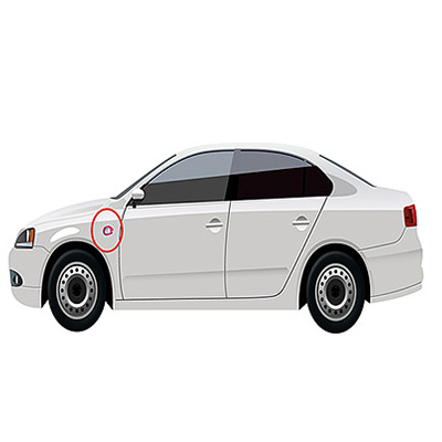 Piloto Lateral Izquierdo con Portalmparas - Naranja