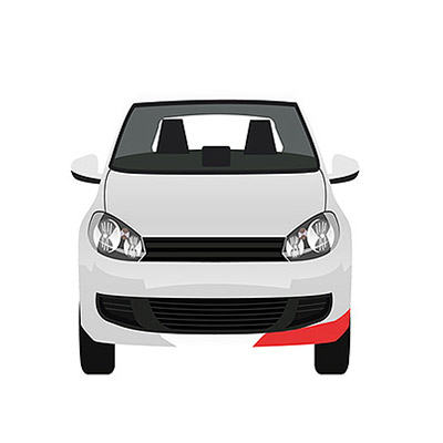 Spoiler izquierdo parachoques Delantero