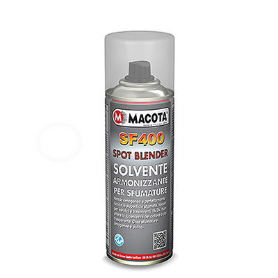 Disolvente spray para difuminados retoque pintura coche